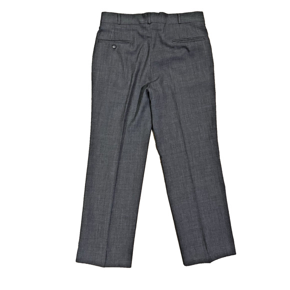 Vintage Rainy Day Wools By Thomson Men’s 32x28 Flat Front Gray Dress Pants GUC - Picture 2 of 13